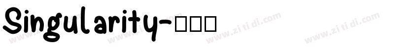 Singularity字体转换