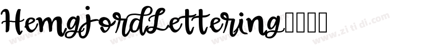 HemgjordLettering字体转换