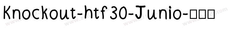 Knockout-htf30-Junio字体转换