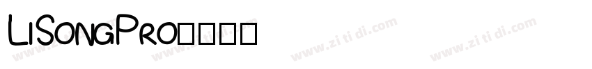 LiSongPro字体转换