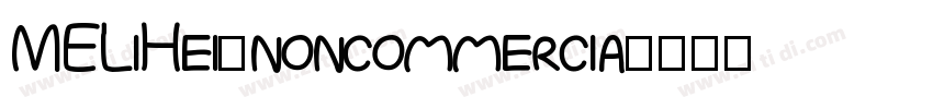 MELiHei_noncommercia字体转换