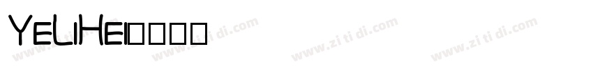 YeLiHei字体转换