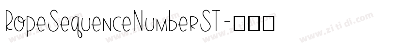 RopeSequenceNumberST字体转换
