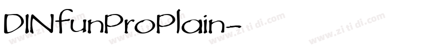 DINfunProPlain字体转换