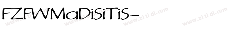 FZFWMaDiSiTiS字体转换
