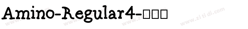 Amino-Regular4字体转换