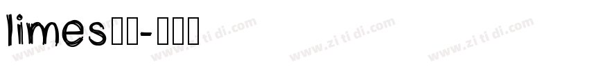 limes字体字体转换