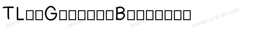 TLinGothic-Bold字体转换