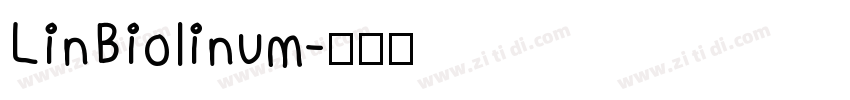 LinBiolinum字体转换