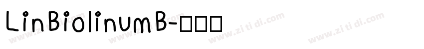 LinBiolinumB字体转换