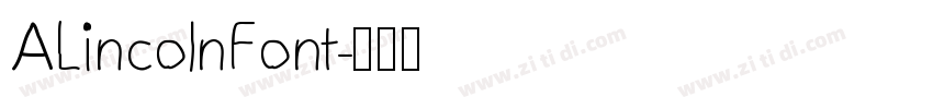 ALincolnFont字体转换