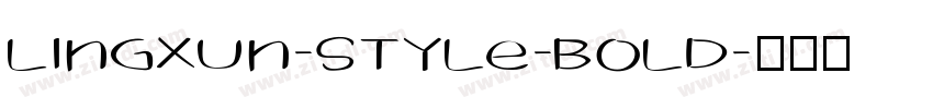 Lingxun-style-bold字体转换