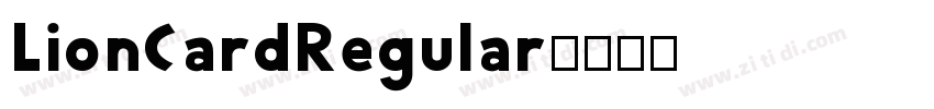 LionCardRegular字体转换