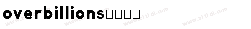 overbillions字体转换