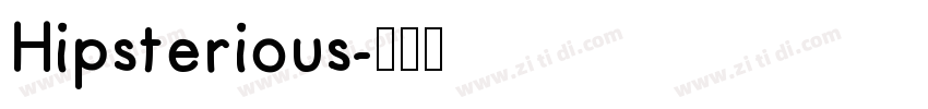 Hipsterious字体转换
