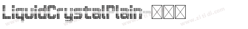 LiquidCrystalPlain字体转换