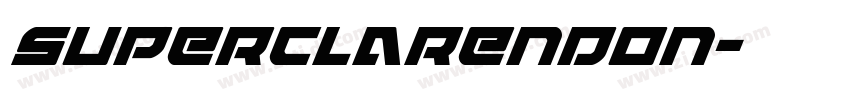 Superclarendon字体转换