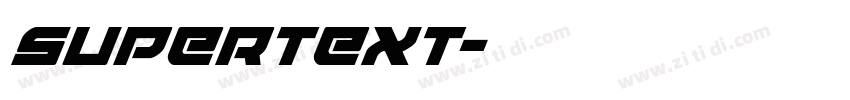 Supertext字体转换