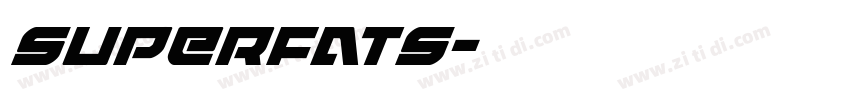 superfats字体转换