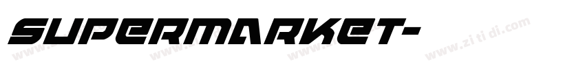supermarket字体转换