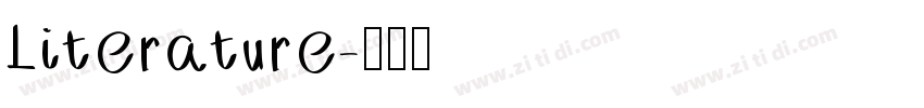Literature字体转换