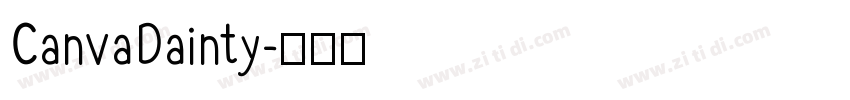 CanvaDainty字体转换