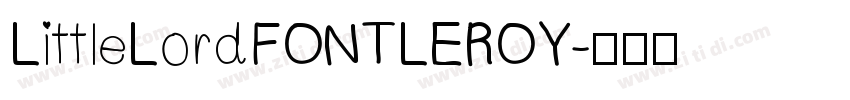 LittleLordFONTLEROY字体转换