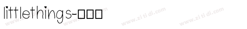 littlethings字体转换