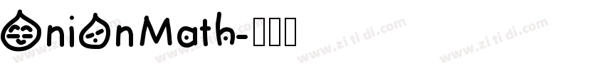 OnionMath字体转换