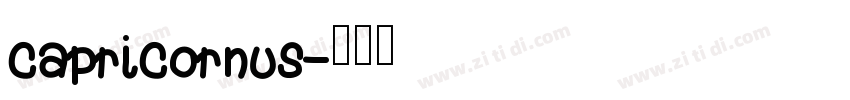 capricornus字体转换