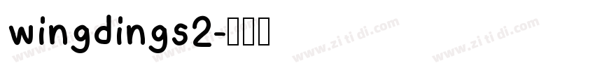 wingdings2字体转换