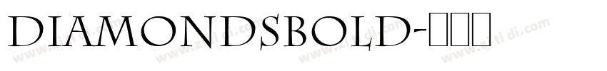 DiamondsBold字体转换