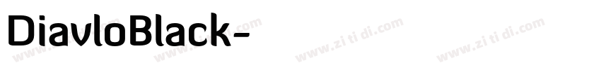 DiavloBlack字体转换