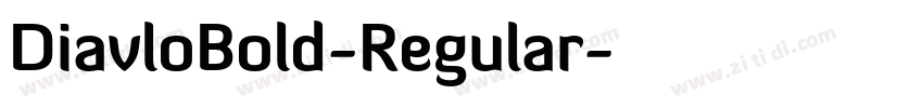 DiavloBold-Regular字体转换
