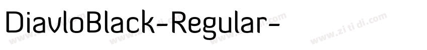 DiavloBlack-Regular字体转换