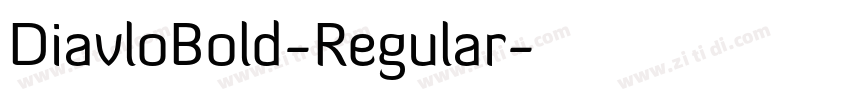 DiavloBold-Regular字体转换