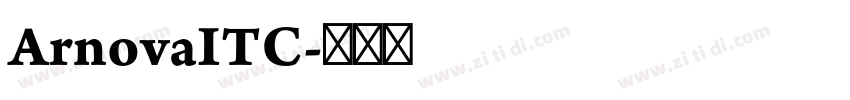 ArnovaITC字体转换