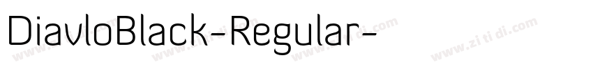 DiavloBlack-Regular字体转换
