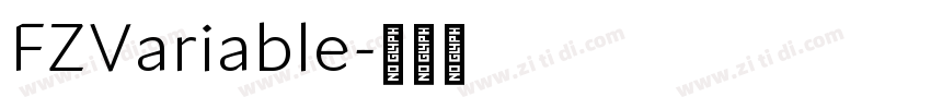 FZVariable字体转换