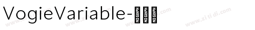 VogieVariable字体转换