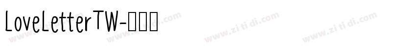 LoveLetterTW字体转换