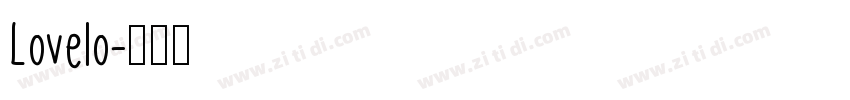 Lovelo字体转换