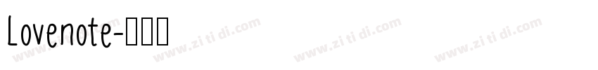 Lovenote字体转换