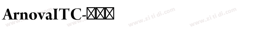 ArnovaITC字体转换