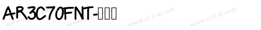 AR3C70FNT字体转换