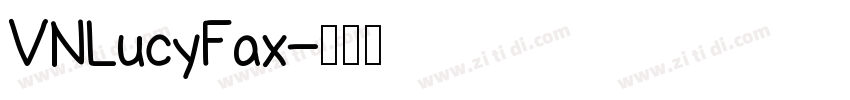 VNLucyFax字体转换