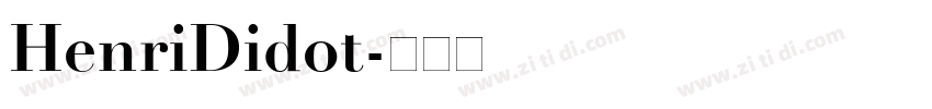 HenriDidot字体转换
