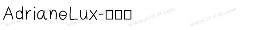 AdrianeLux字体转换