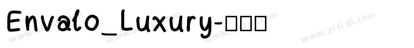 Envalo_Luxury字体转换