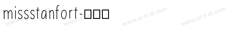 missstanfort字体转换